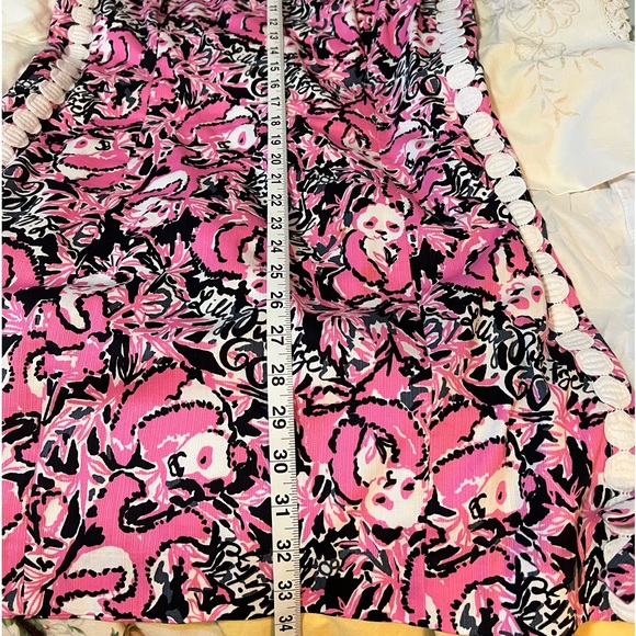 Lilly Pulitzer sz 12 Mila shift Hibiscus pink Hanging with my Boo - Picture 7 of 8